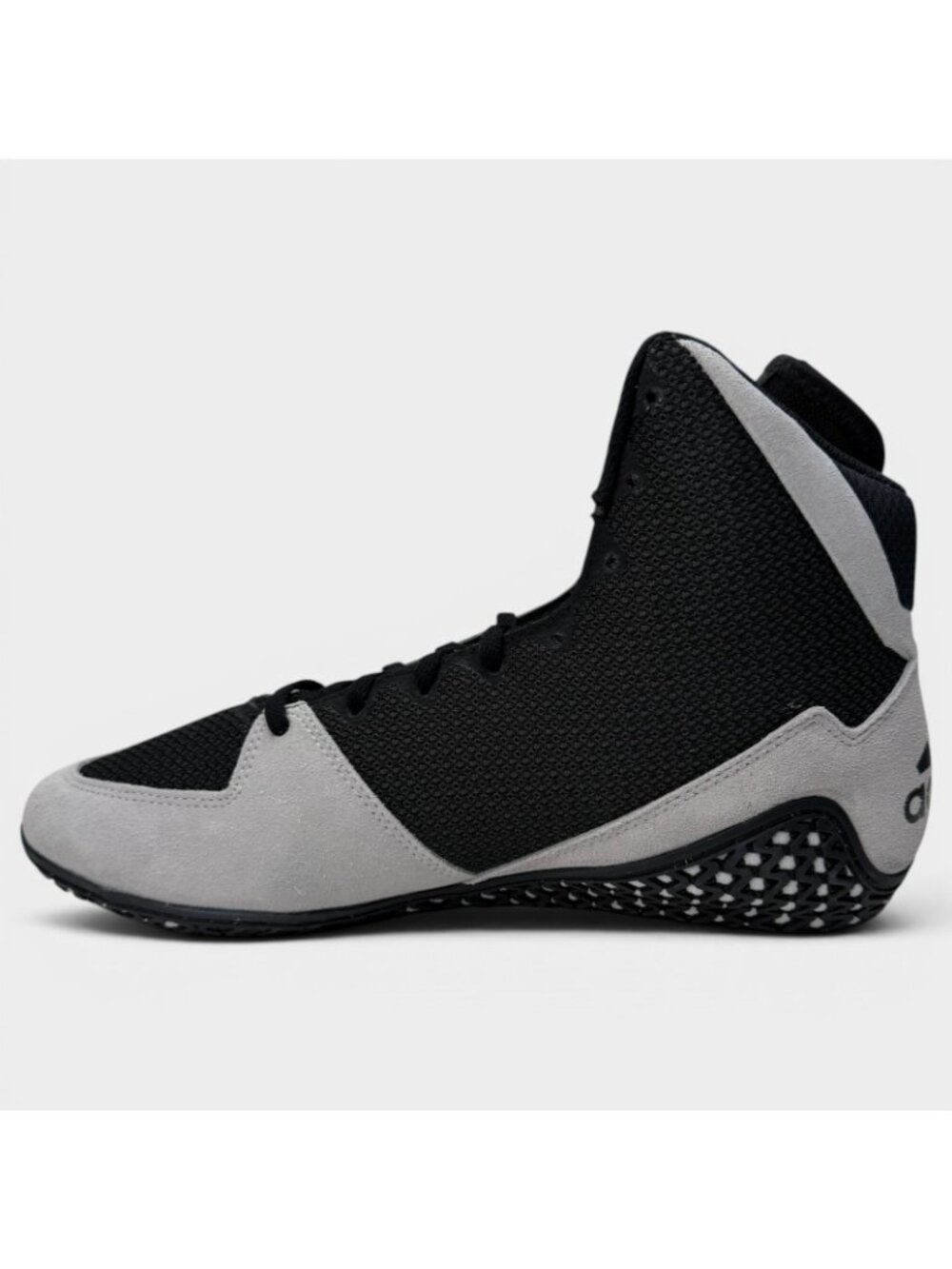 Adidas FZ5381 Mat Wizard 5 Gray White Black Lace-Up Wrestling Shoes Men's US 9.5 - Picture 3 of 13